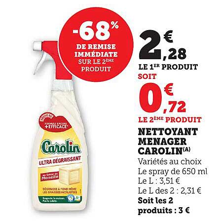 NETTOYANT MENAGER CAROLIN(A)