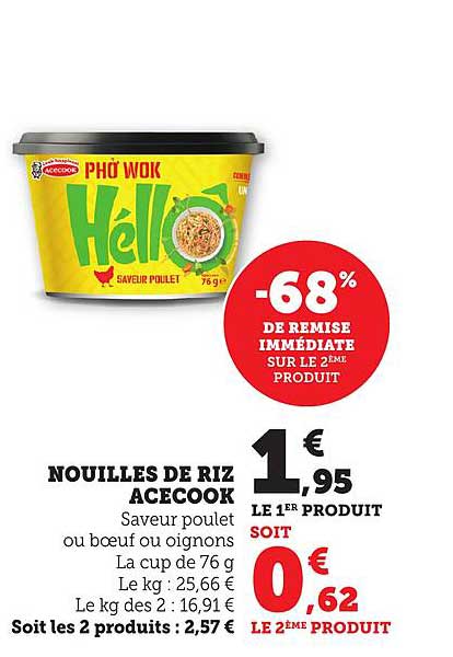 NOUILLES DE RIZ ACECOOK