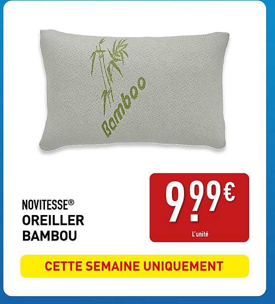 NOVITESSE® OREILLER BAMBOU