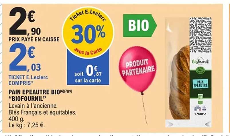 PAIN ÉPEAUTRE BIO "BIOFOURNIL"
