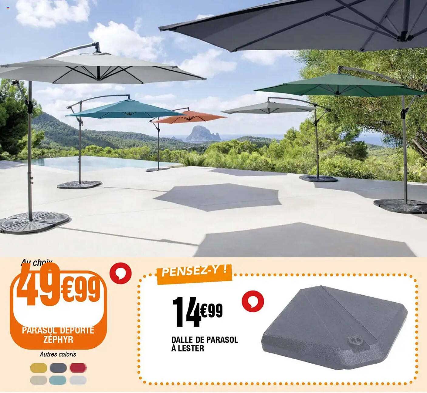Parasol doté de la technologie Zephyr