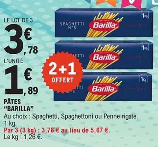 PÂTES "BARILLA"