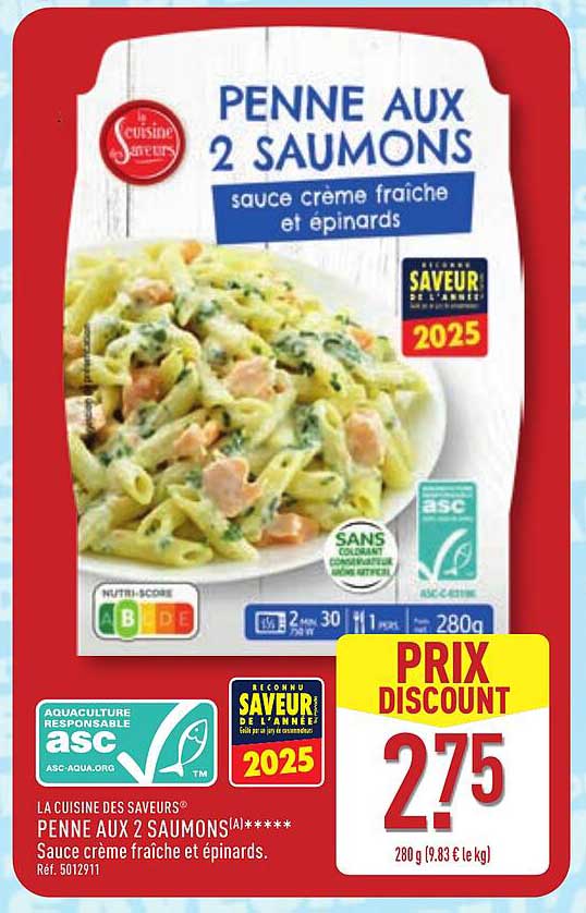 PENNE AUX 2 SAUMONS