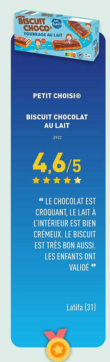 PETIT CHOISI® BISCUIT CHOCOLAT AU LAIT