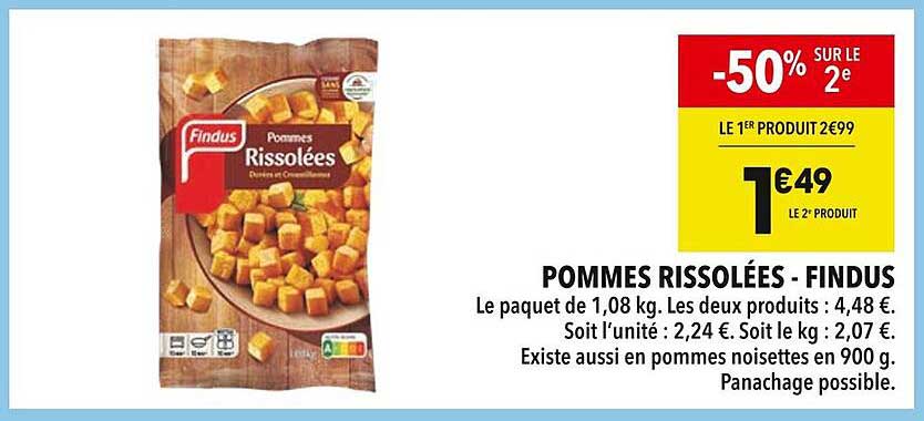 POMMES RISSOLÉES - FINDUS