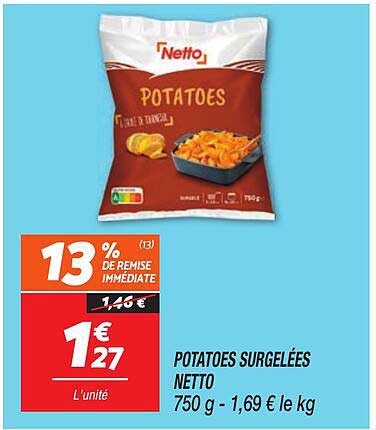 POTATOES SURGELÉES NETTO