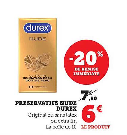 PRESERVATIFS NUDE DUREX