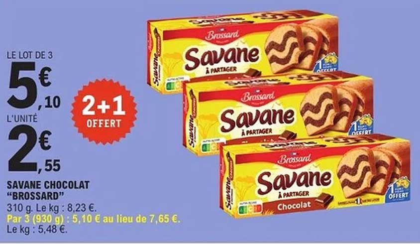 Promotion Savane Chocolat Brossard - 2+1 offert