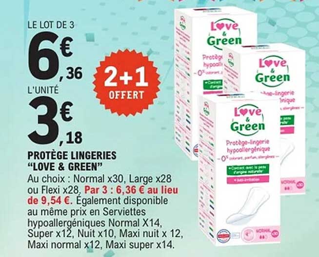 PROTÈGE LINGERIES "LOVE & GREEN"