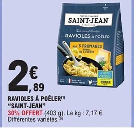 RAVIOLES À POÊLER "SAINT-JEAN"