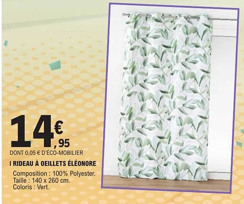 Rideau à oeillets Eléonore