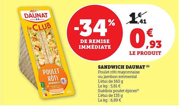 SANDWICH DAUNAT