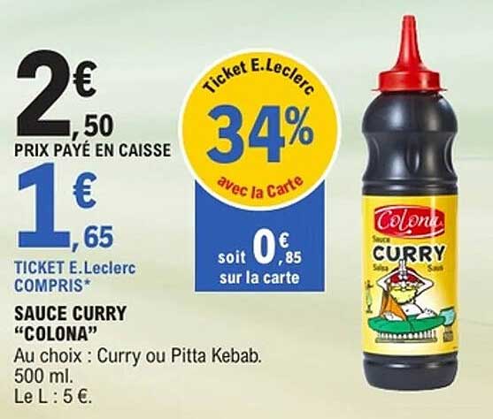 Sauce CURRY "COLONA"