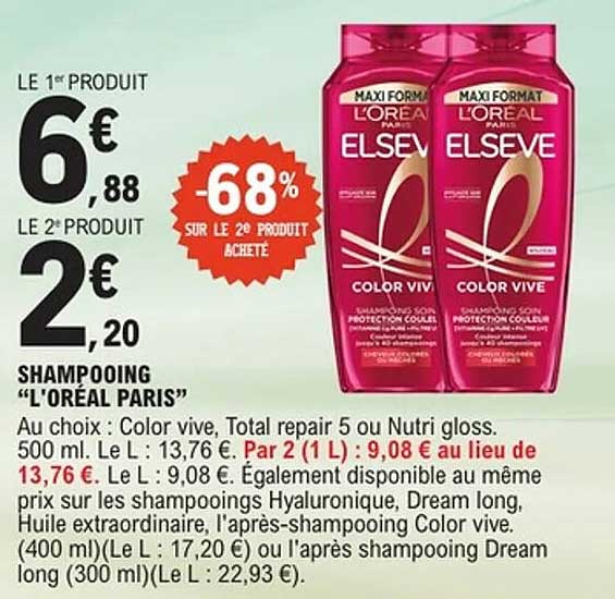 SHAMPOOING "L'ORÉAL PARIS"