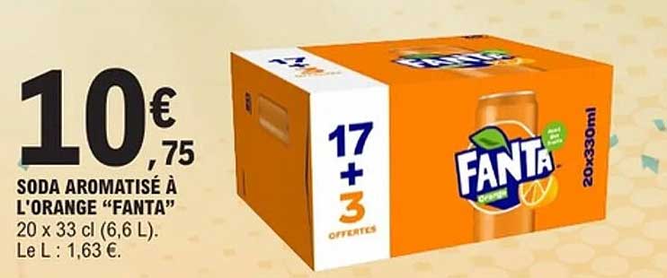 SODA AROMATISÉ À L'ORANGE “FANTA”