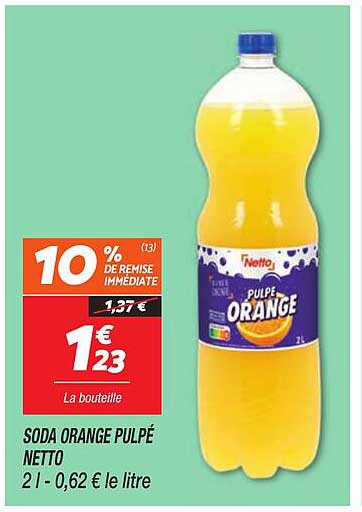 SODA ORANGE PULPÉ NETTO