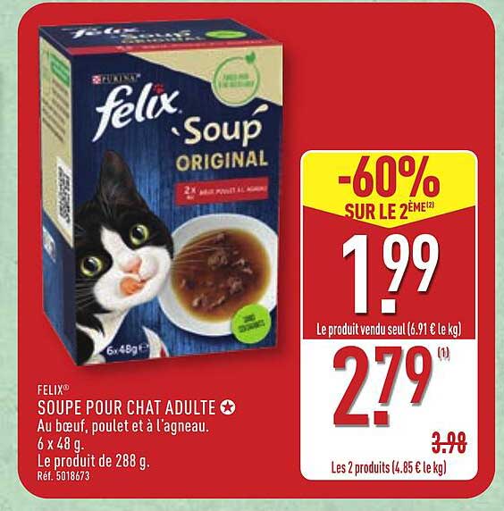 SOUPE POUR CHAT ADULTE
