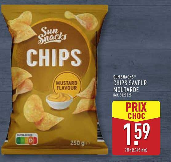 SUN SNACKS® CHIPS SAVEUR MOUTARDE