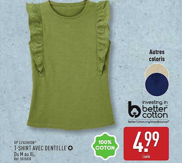 T-SHIRT AVEC DENTELLE