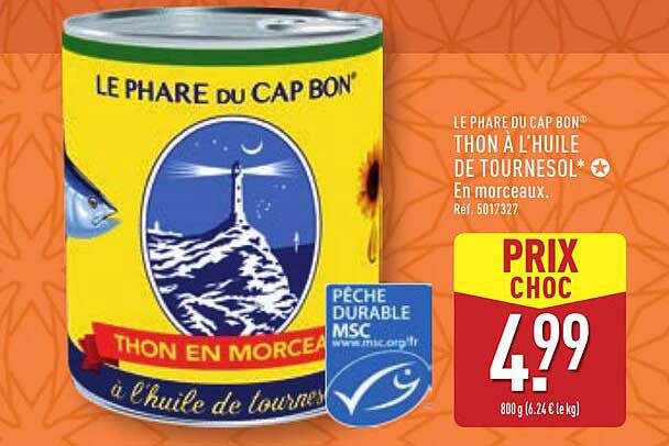 THON À L'HUILE DE TOURNESOL