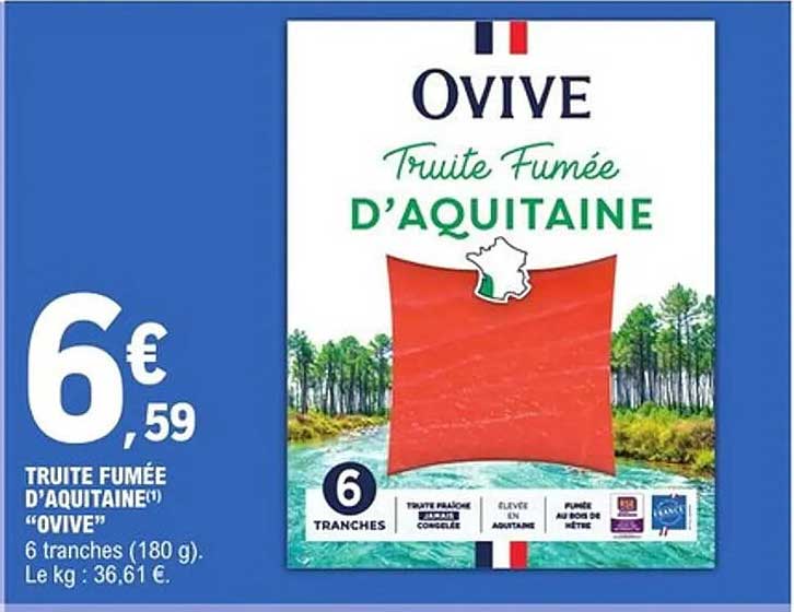 TRUITE FUMÉE D'AQUITAINE "OVIVE"