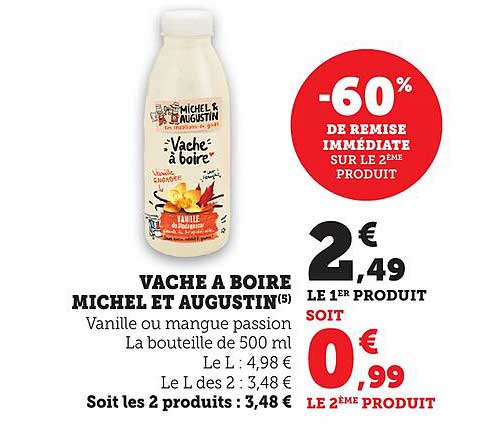 VACHE À BOIRE MICHEL ET AUGUSTIN