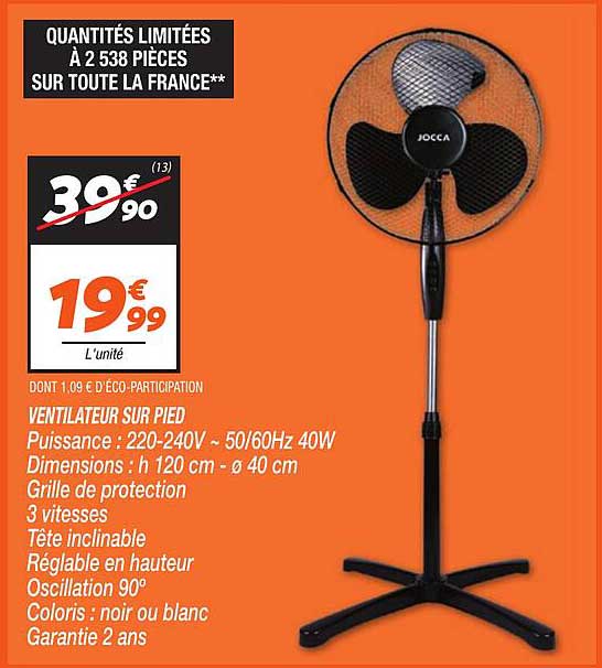 VENTILATEUR SUR PIED