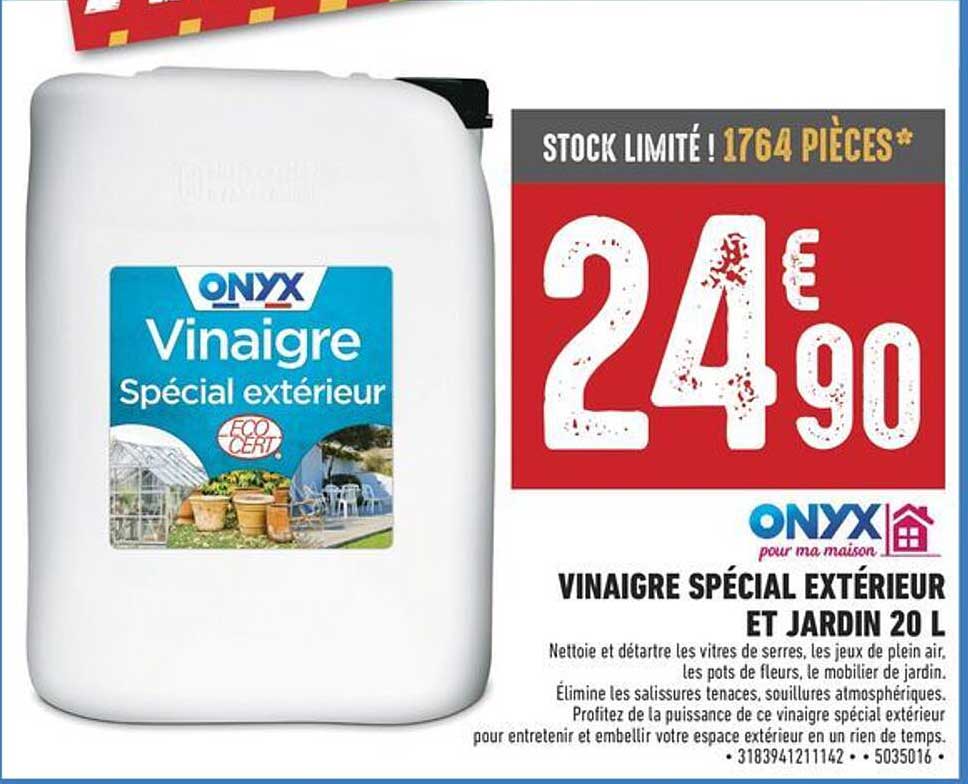 Vinaigre spécial extérieur et jardin 20 L