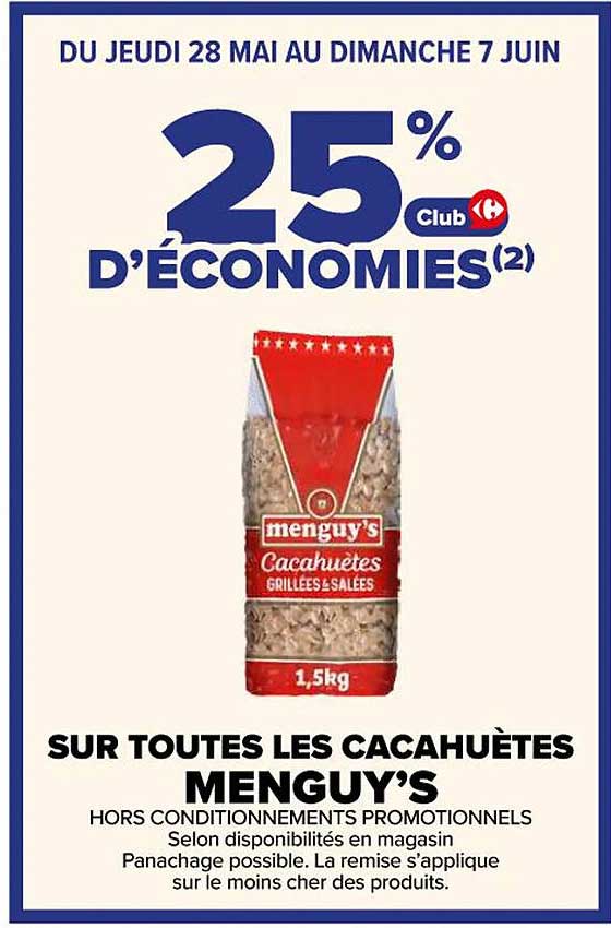 25% D’ÉCONOMIES(2) Club