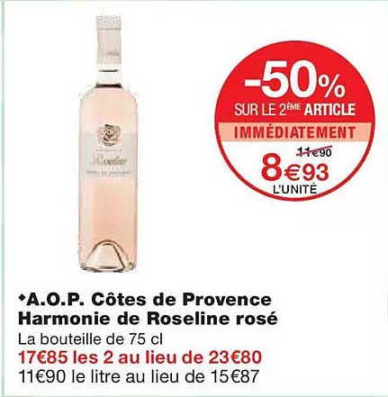 -50% SUR LE 2ÈME ARTICLE IMMÉDIATEMENT