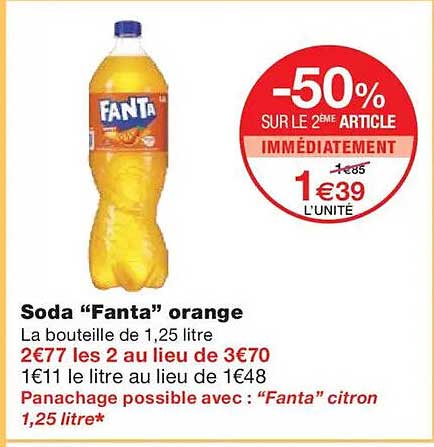 -50% SUR LE 2ÈME ARTICLE IMMÉDIATEMENT