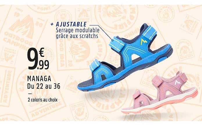 + AJUSTABLE Serrage modulable grâce aux scratchs