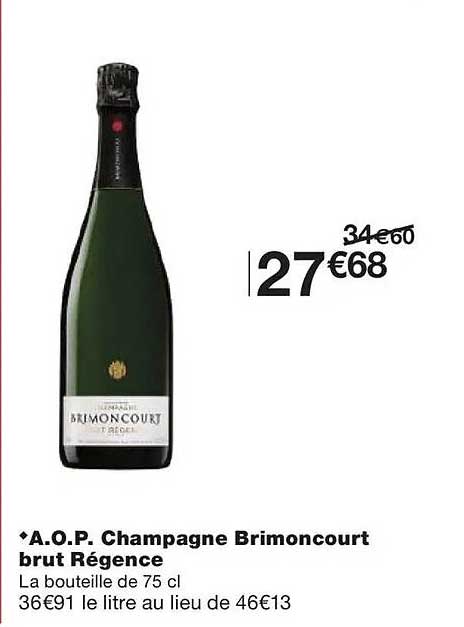 A.O.P. Champagne Brimoncourt brut Régence