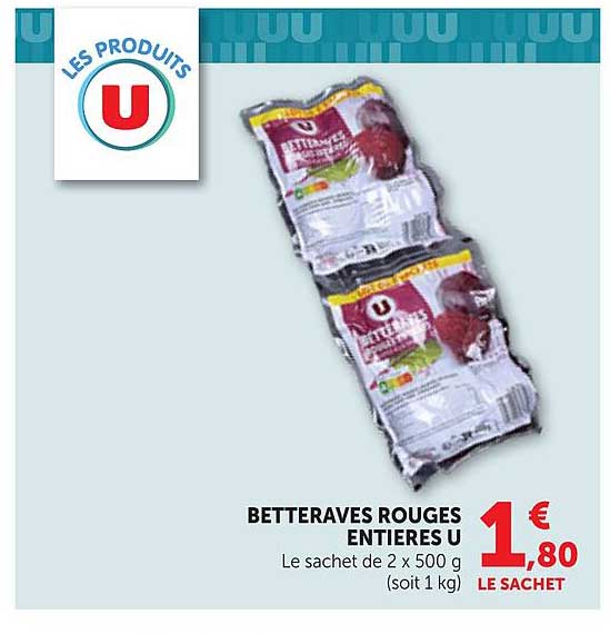 BETTERAVES ROUGES ENTIÈRES U