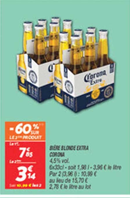 BIÈRE BLONDE EXTRA CARLSBERG