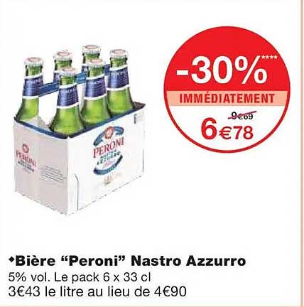 Bière “Peroni” Nastro Azzurro