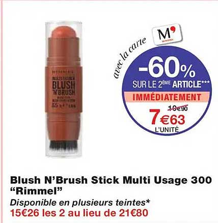 Blush N'Brush Stick Multi Usage 300 “Rimmel”