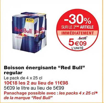 Boisson énergisante “Red Bull” regular