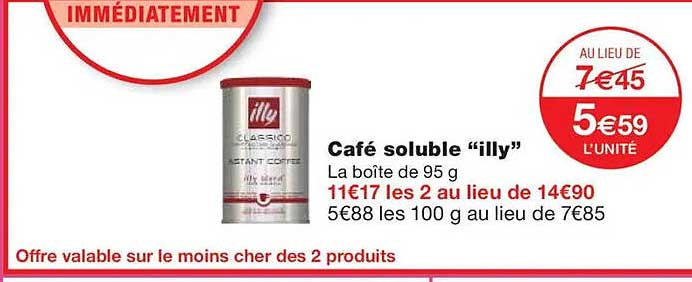 Café soluble “illy”