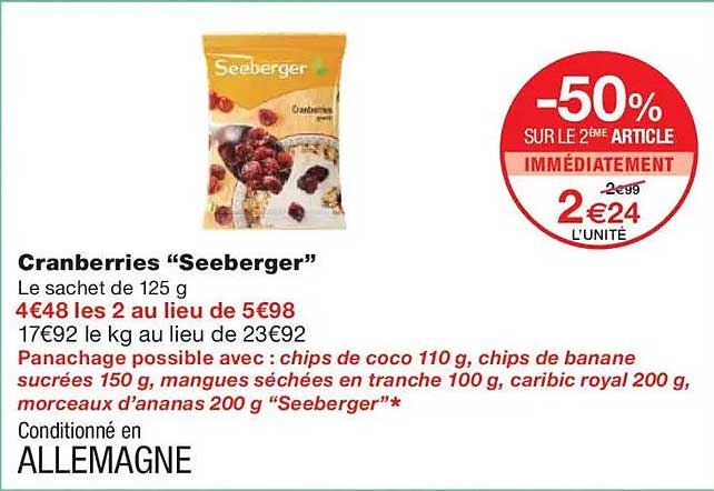 Cranberries “Seeberger”