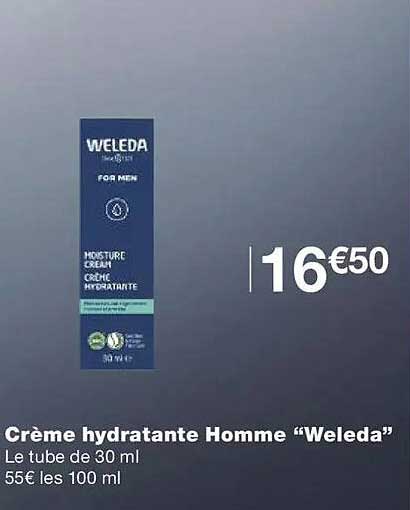 Crème hydratante Homme “Weleda”