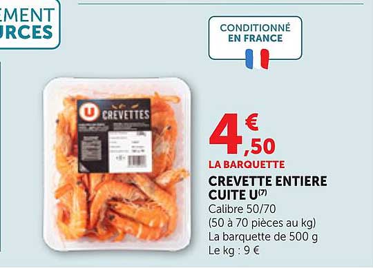 CREVETTE ENTIERE CUITE U(7)