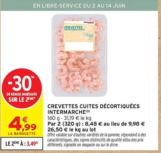 CREVETTES CUITES DÉCORTIQUÉES INTERMARCHE(3)