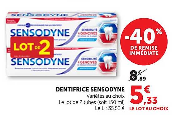 DENTIFRICE SENSODYNE