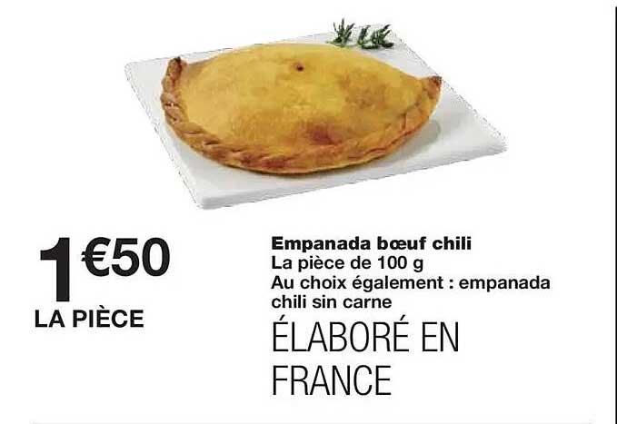 Empanada bœuf chili