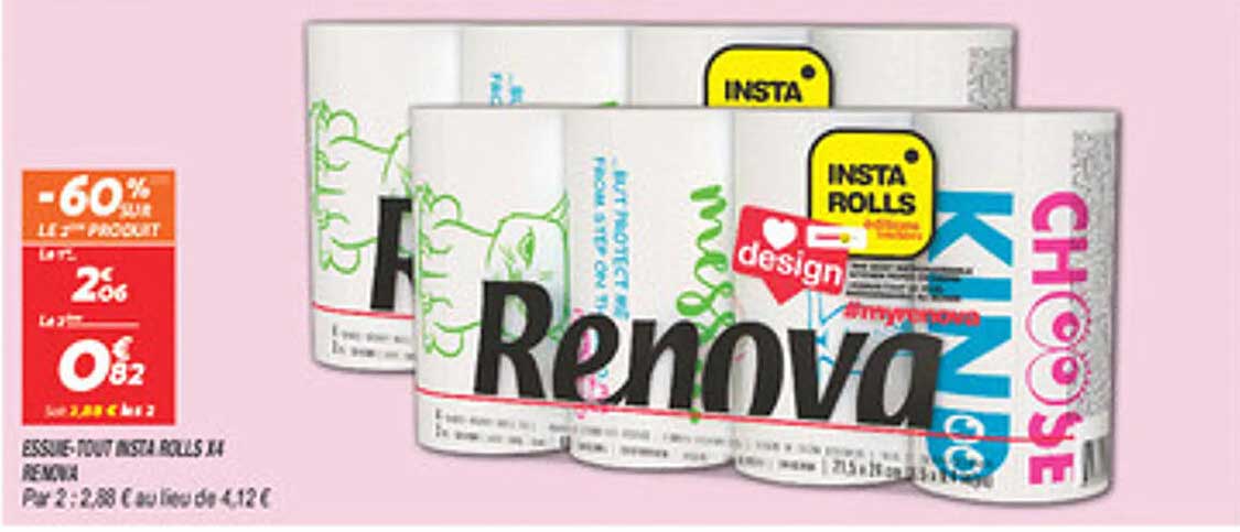 ESSUIE-TOUT INSTA ROLLS DE RENOVA