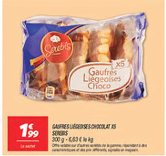 Gaufres Liégeoises Choco x5