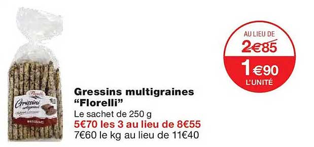 Gressins multigraines “Florelli”