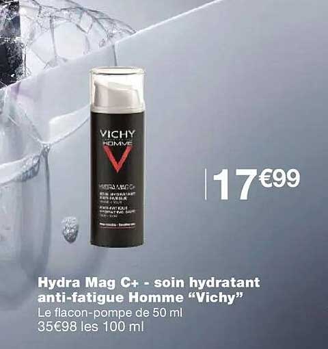Hydra Mag C+ - soin hydratant anti-fatigue Homme “Vichy”