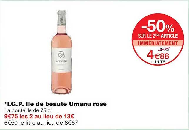 I.G.P. Ile de beauté Umanu rosé